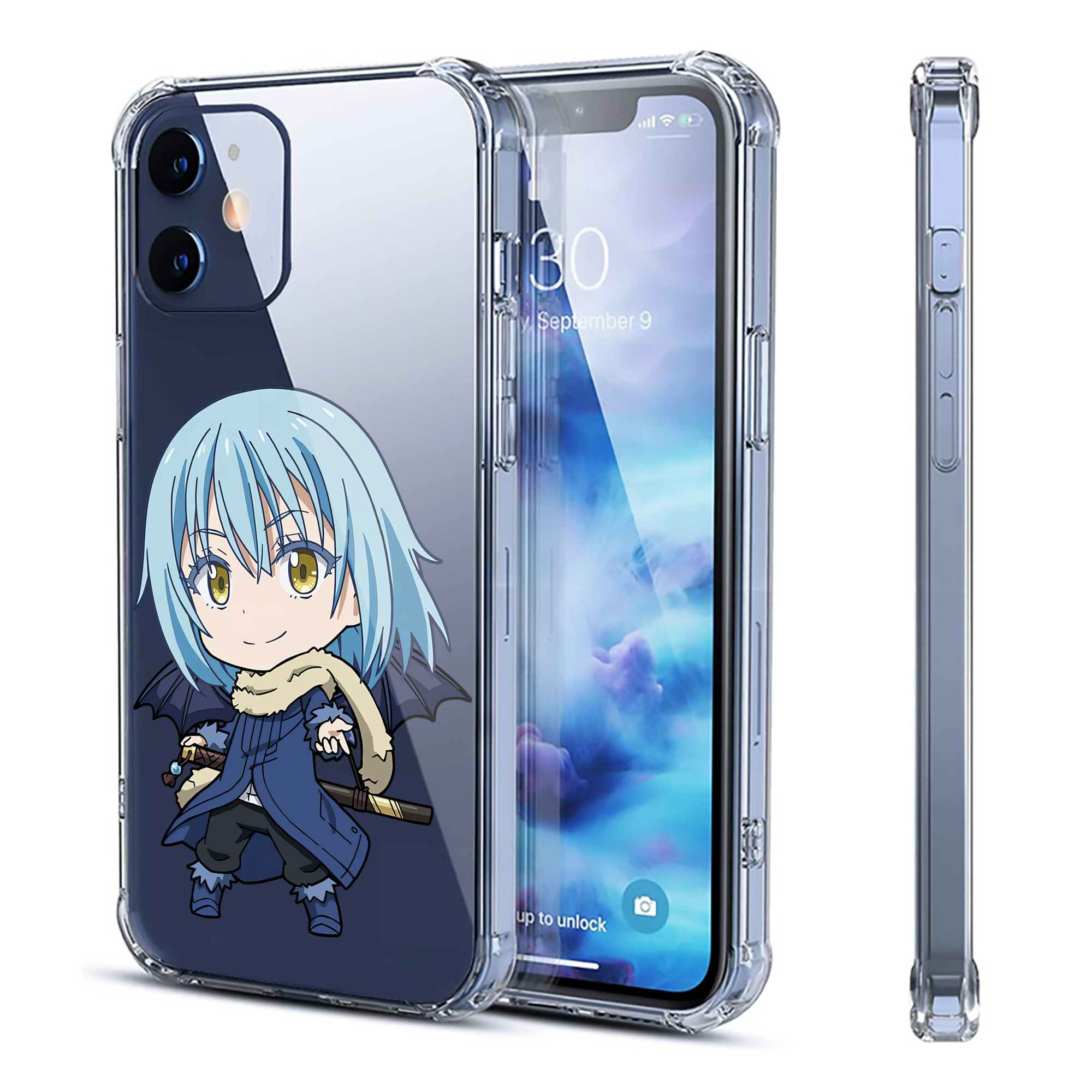（画像用） 転スラ Regarding Reincarnated to Slime 【iPhone 12シリーズ対応】透明スマホケース（クリアソフトケース）